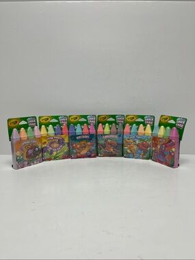 Crayola Washable Sidewalk Chalk Crayons Set - Pack of 6